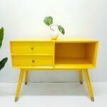 Anni Mori-Möbel-Upcycling-Wien-gelb-skandinavisch-Vintagemöbel-bunt-Möbelunikat