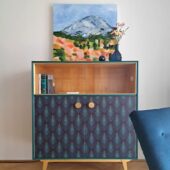 Anni's Art and Living-Midcentury Highboard-moderne Retromöbel-Upcycling-Wien-Vintage-Schrank-Kommode-Vitrine-ausaltmachneu-Interiordesign
